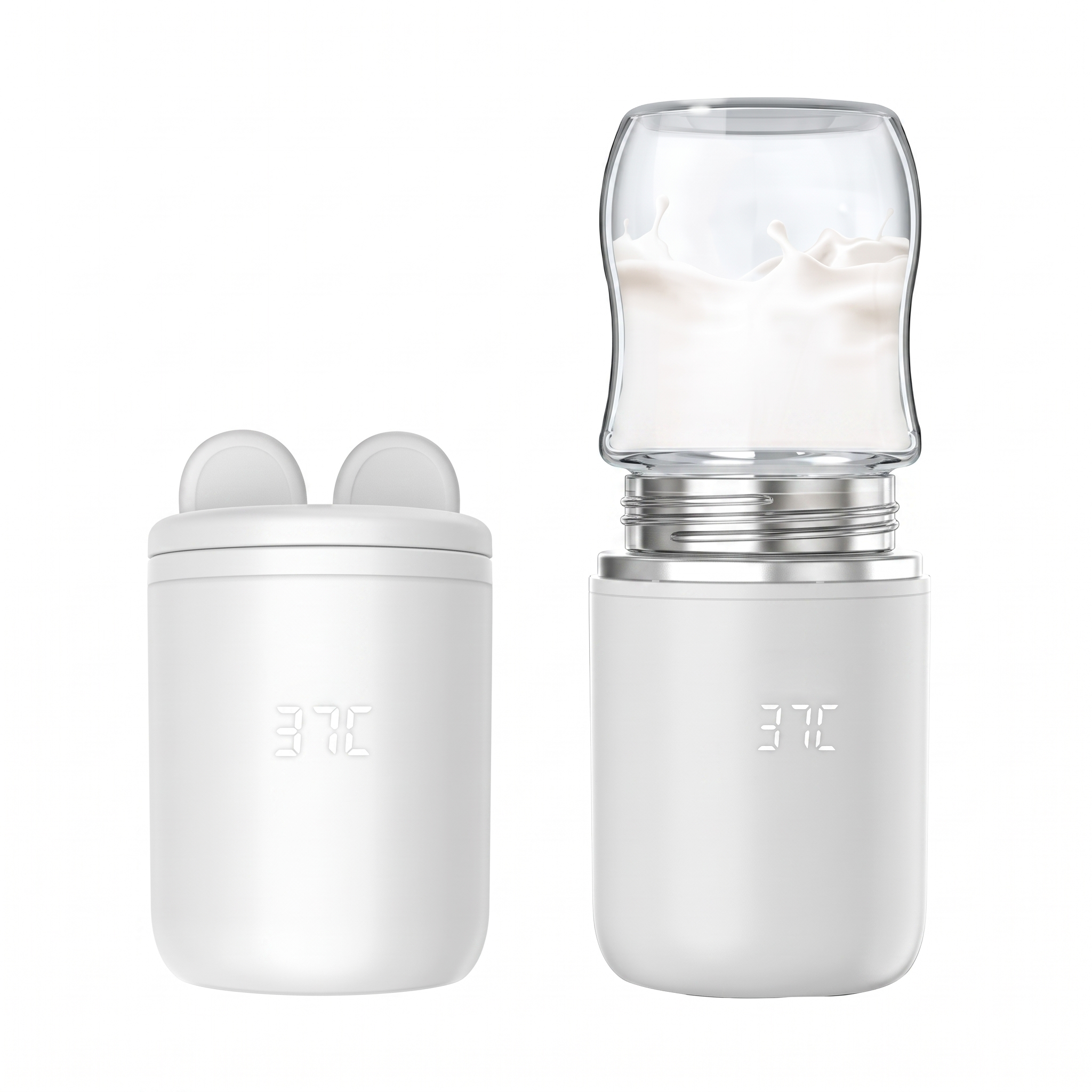 N1S Portable Smart Bottle Warmer - Stainless Steel & Cordless