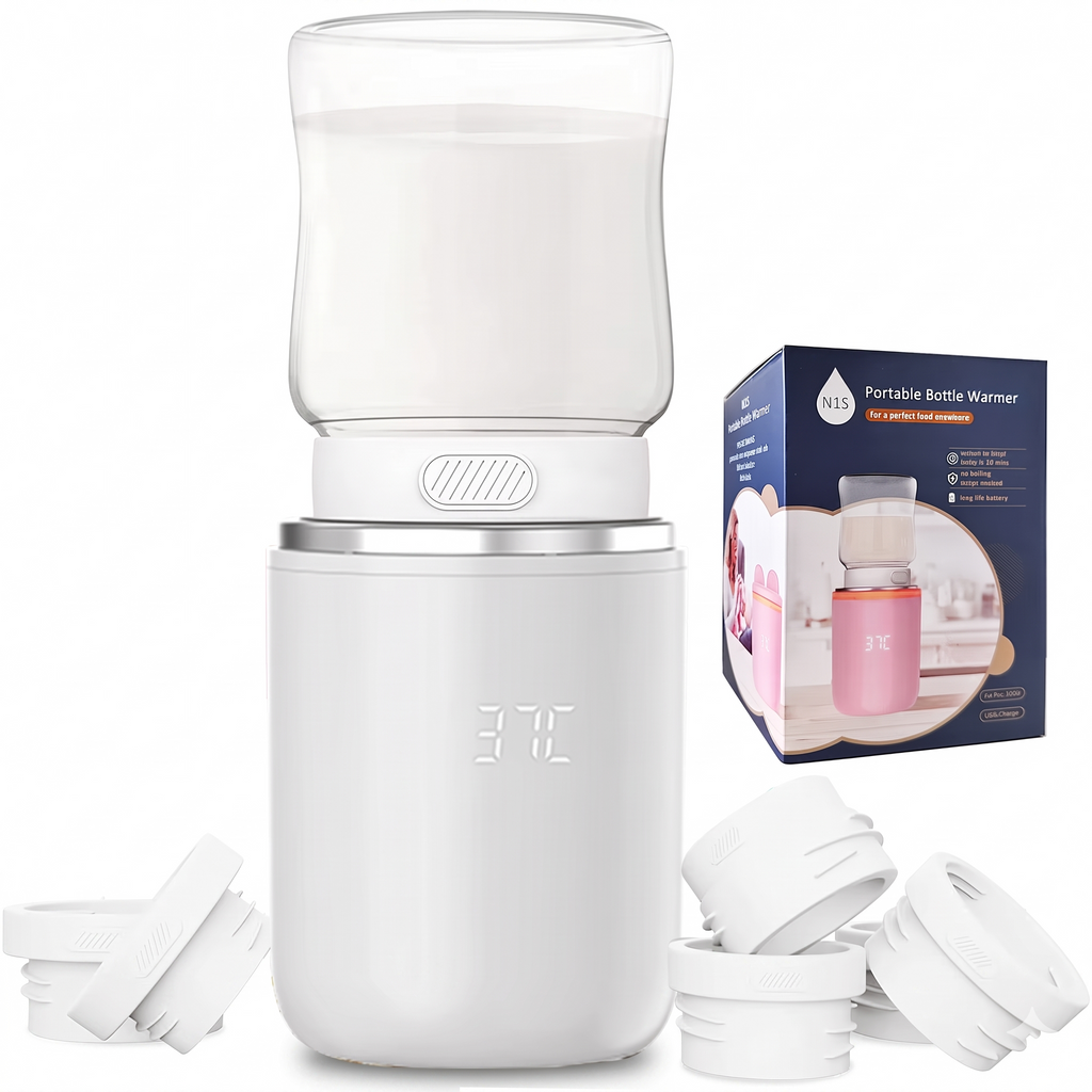 N1S Portable Smart Bottle Warmer - Stainless Steel & Cordless