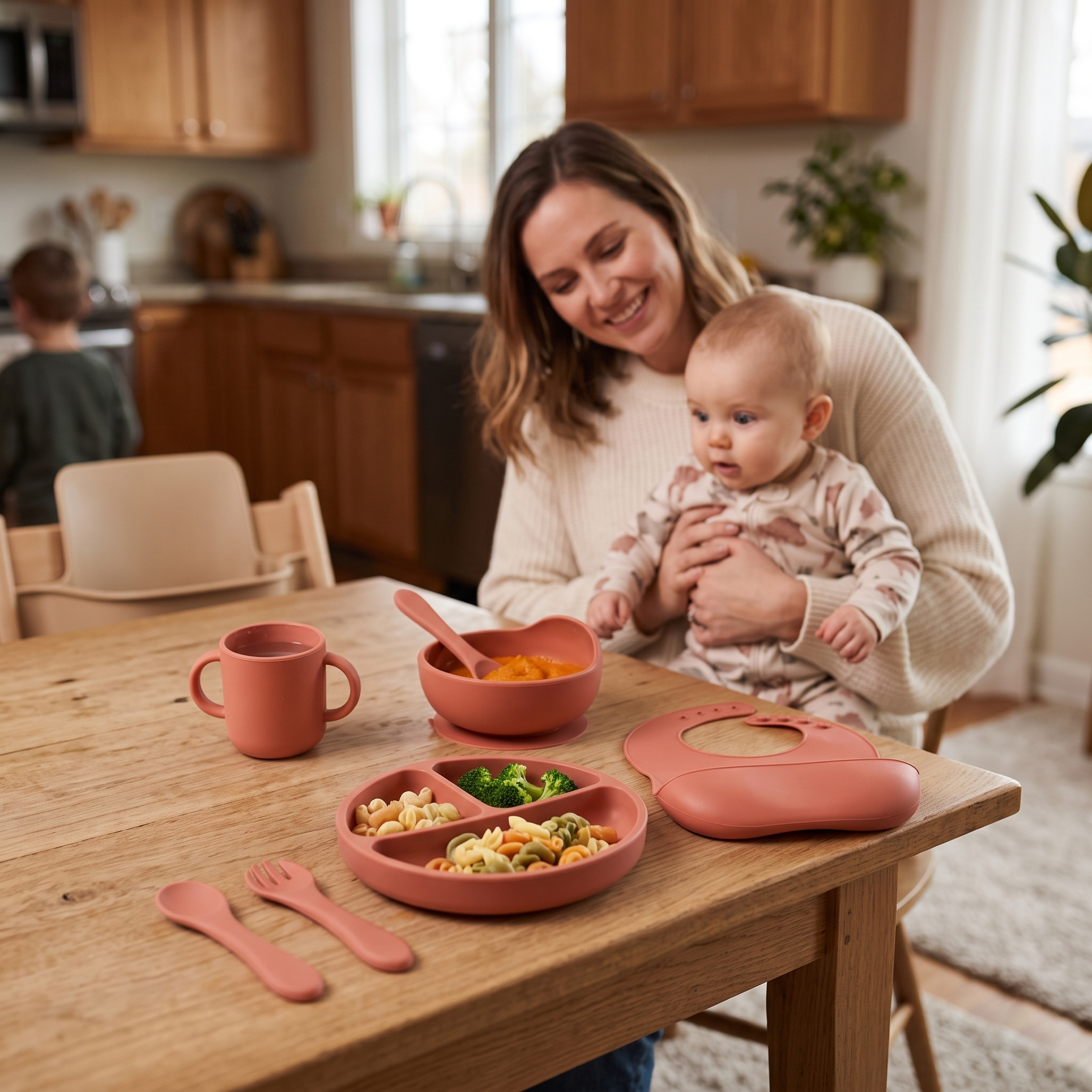 Premium Silicone Baby Feeding Set (5-Piece) - Non-Slip Design