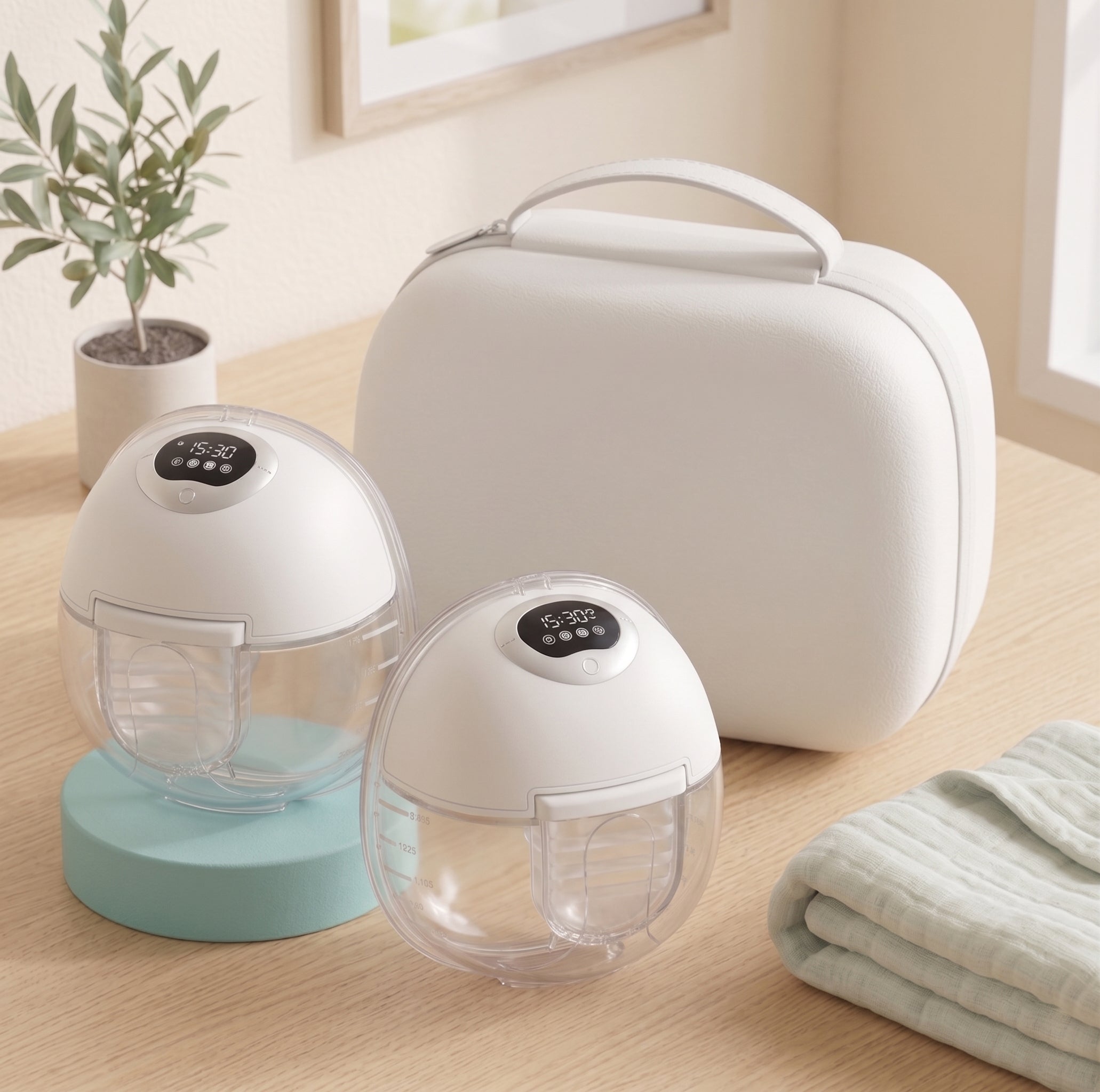 Aibei S32 Smart Wearable Breast Pump - 4 Modes & 9 Levels