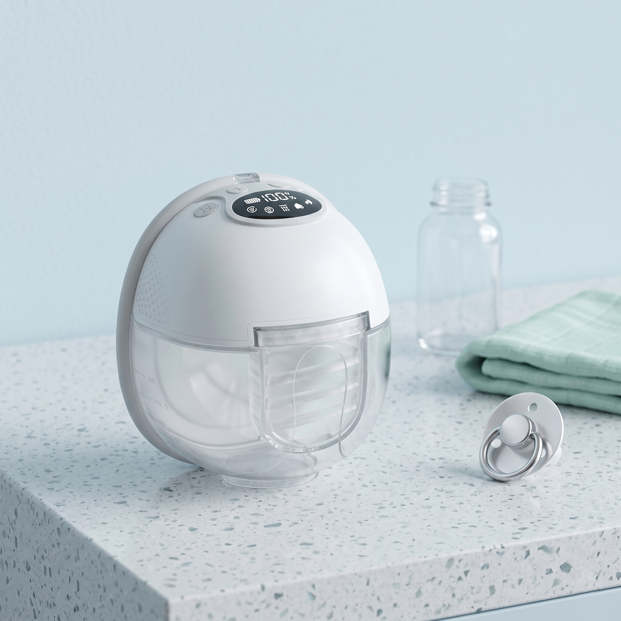 W12 Hands-Free Wearable Breast Pump - Hot Compress Function