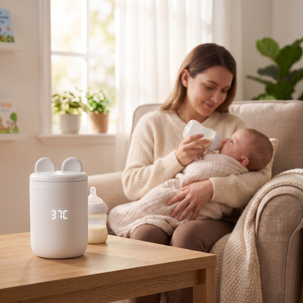 N1S Portable Smart Bottle Warmer - Stainless Steel & Cordless