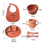 Premium Silicone Baby Feeding Set (5-Piece) - Non-Slip Design