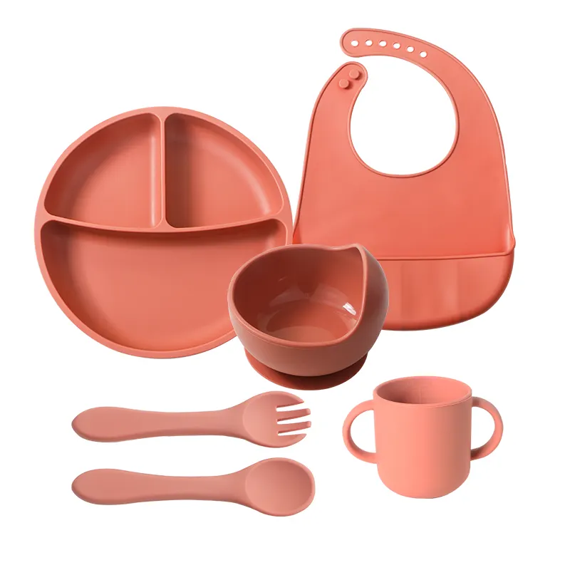 Premium Silicone Baby Feeding Set (5-Piece) - Non-Slip Design